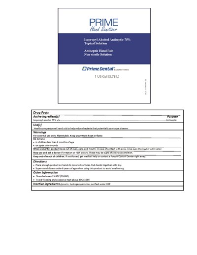 3780 mL Label (1.9 X 2 Hand Sanitizer 1 Gallon)